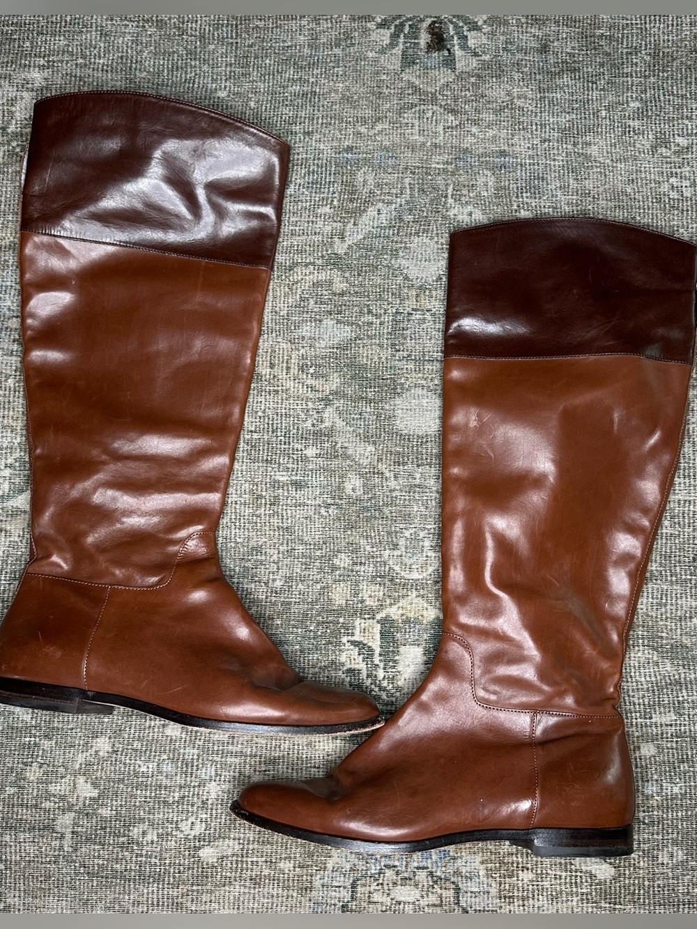 Cole Haan Women’s Leather Riding Boots Size 7B Brown Cognac
